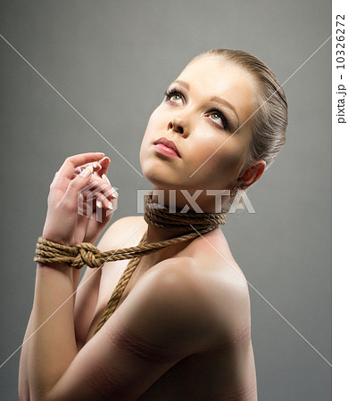 Nude young woman with shibari 10326272