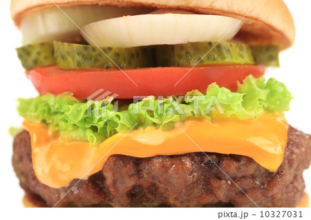 Close up of hamburger slices. Close up of hamburger slices. 10327031