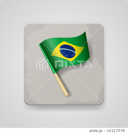 Brazil flag, vector icon Brazil flag, vector icon 10327076