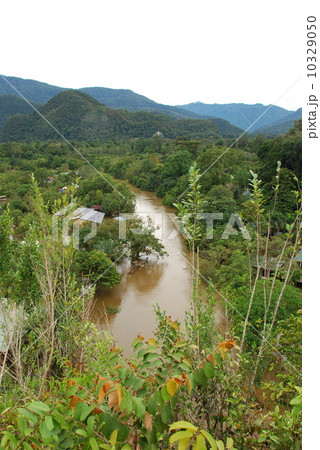 冠水したロッジ（グヌン・ムル国立公園／東マレーシア･ボルネオ島） 10329050