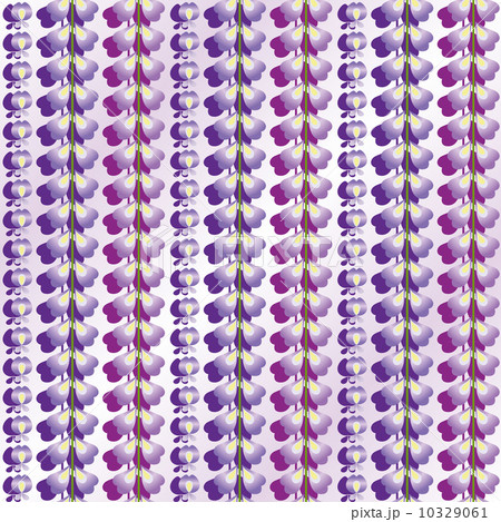 藤の花の連続模様のイラスト素材