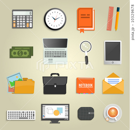 Set of various financial service items 10329678