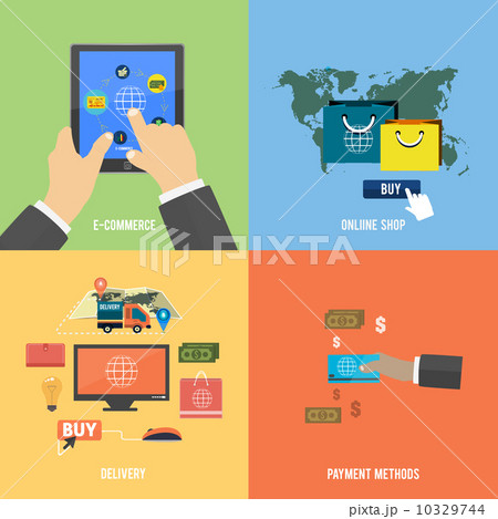 Icons for e-commerce, delivery, online shopoing. Icons for e-commerce, delivery, online shopoing. 10329744