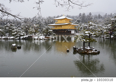 雪の金閣寺(京都市北区) 雪の金閣寺(京都市北区) 10330310