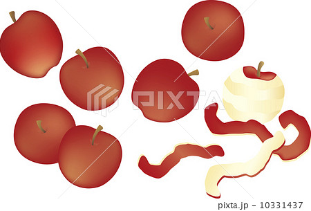 リンゴ2のイラスト素材
