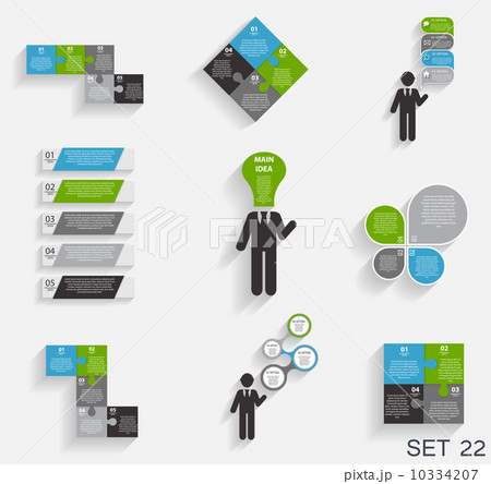 Collection of Infographic Templates for Business Vector Illustra 10334207
