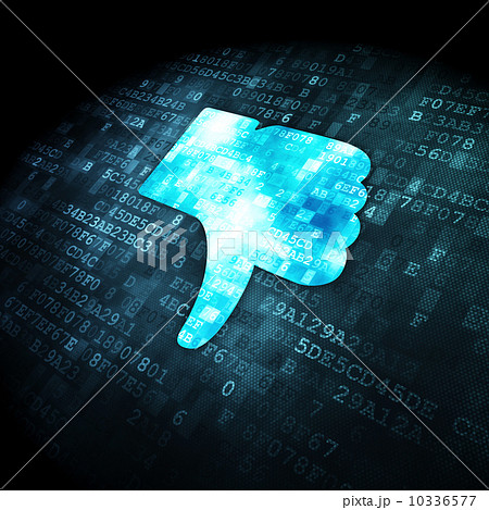 Social network concept: Unlike on digital background 10336577