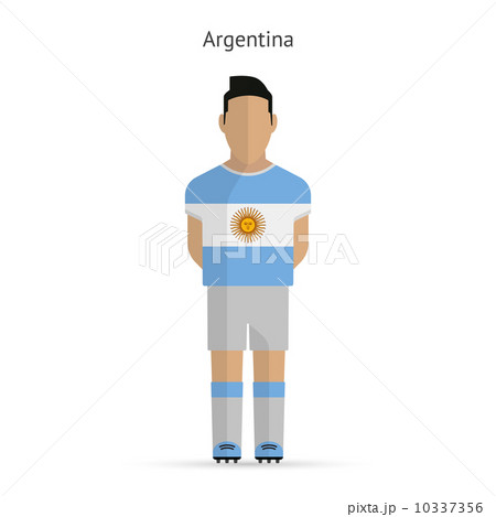 Argentina football player. Soccer uniform. 10337356
