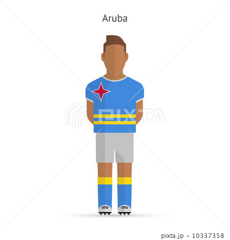 Aruba football player. Soccer uniform. 10337358