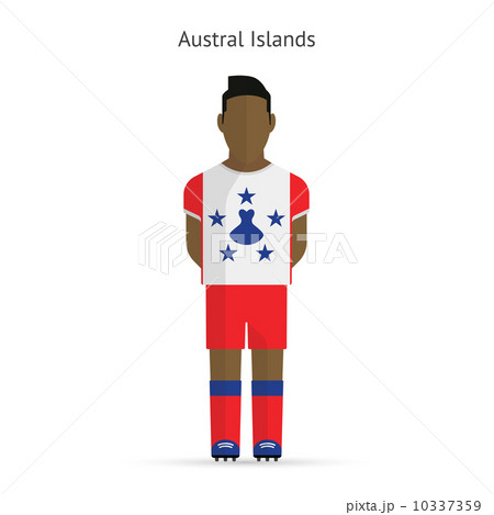 Austral Islands football player. Soccer uniform. 10337359
