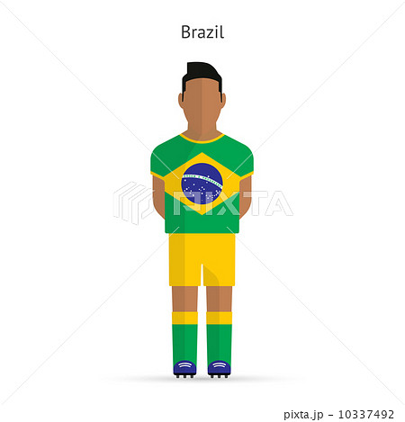 Brazil football player. Soccer uniform. 10337492