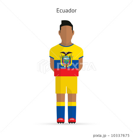 Ecuador football player. Soccer uniform. 10337675