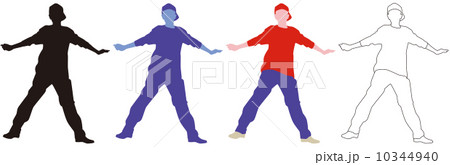 人々のシルエット 10344940