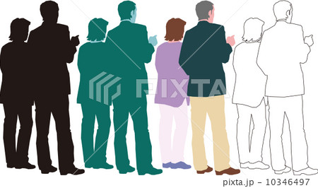 人々のシルエット part2 人々のシルエット part2 10346497