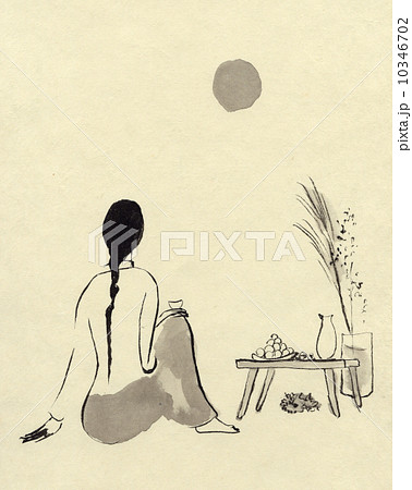 墨絵　四季折々 10346702