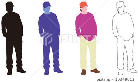 人々のシルエット 10349013