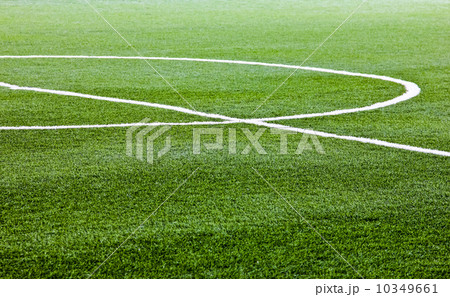 Artificial grass soccer field 10349661