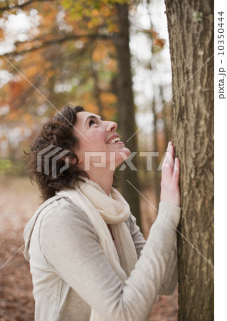 Woman looking at tree 10350444