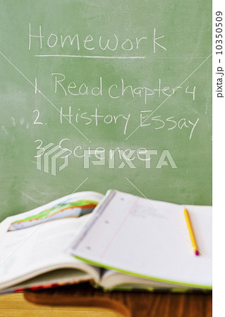 Chalkboard in classroom 10350509