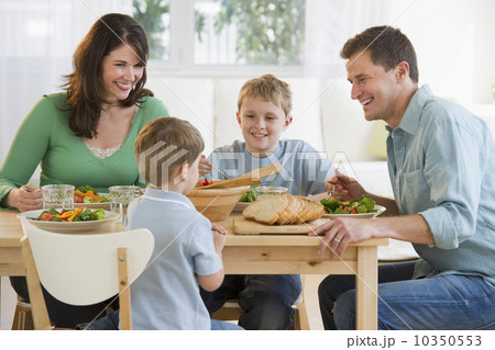 Family eating dinner 10350553