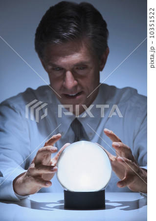 Businessman telling fortune 10351522