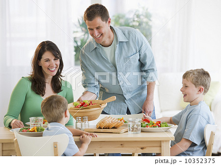 Family eating dinner Family eating dinner 10352375