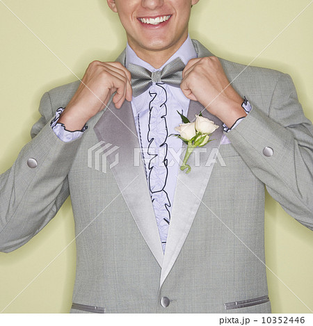 Man wearing grey tuxedo Man wearing grey tuxedo 10352446