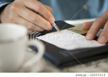 Man signing bill Man signing bill 10353313