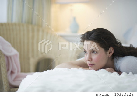 Woman lying in bed 10353525
