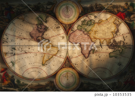 Antique world map Antique world map 10353535