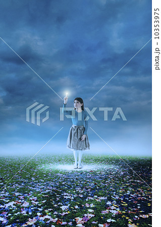 Digital composite with girl (10-11) 10353975