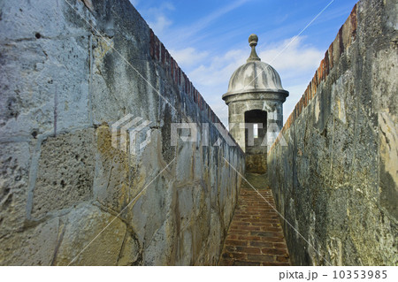 Puerto Rico, Old San Juan, El Morro Fortress, Sentry post Puerto Rico, Old San Juan, El Morro Fortress, Sentry post 10353985
