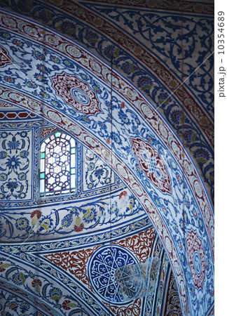 Turkey, Istanbul, Blue Mosque interior 10354689