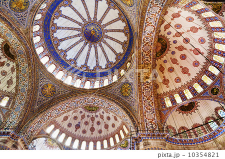 Turkey, Istanbul, Sultanahmet Mosque interior 10354821