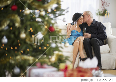 Happy mature couple on christmas time Happy mature couple on christmas time 10355121