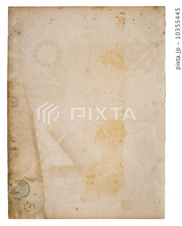 Close up of old and stained page 10355445