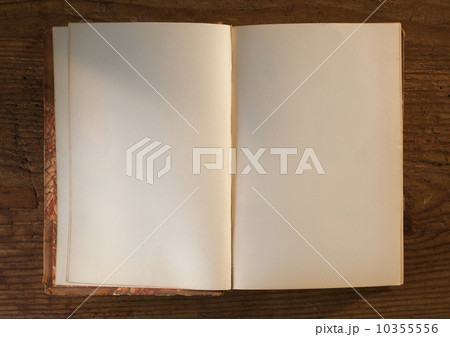 Close up of open book with white, empty pages 10355556