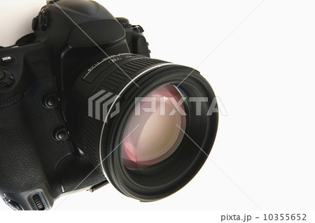 Close up of camera lens on white background Close up of camera lens on white background 10355652