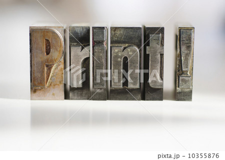 Close up of single word made of printing blocks 10355876