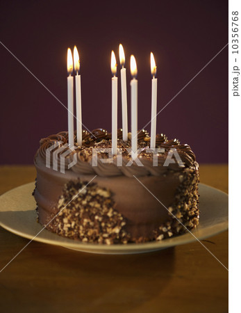 Studio shot of chocolate birthday cake Studio shot of chocolate birthday cake 10356768
