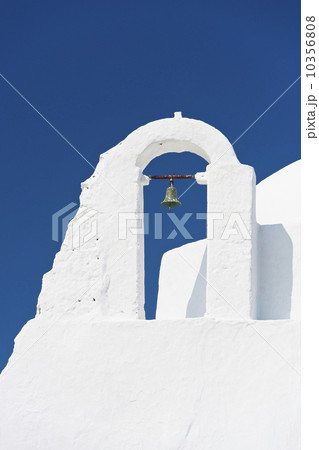 Greece, Cyclades Islands, Mykonos, Paraportiani church bell tower 10356808