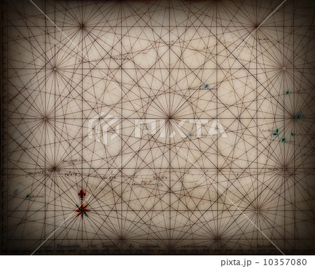 Close up of antique map 10357080