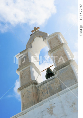 Greece, Cyclades Islands, Mykonos, Church bell tower 10357297