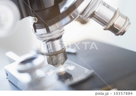 Studio shot of microscope, close-up 10357884