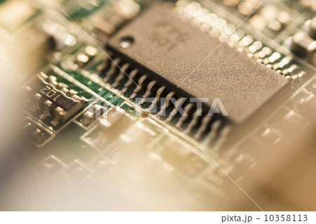 Studio shot of computer chip Studio shot of computer chip 10358113