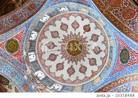 Turkey, Istanbul, Sultanahmet Mosque interior 10358488