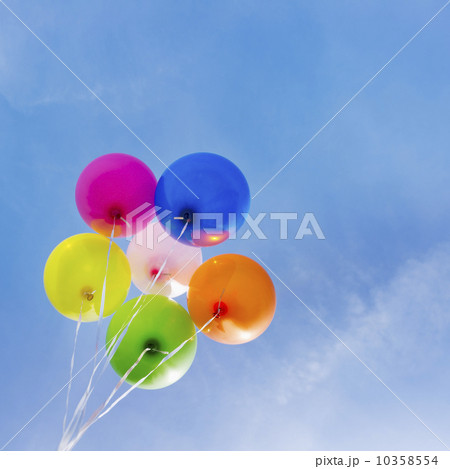 Balloons against blue sky 10358554