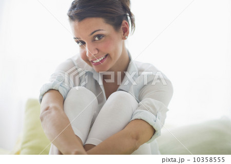 Portrait of cheerful young woman Portrait of cheerful young woman 10358555
