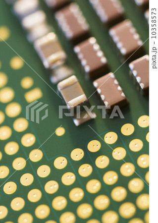 Studio shot of computer chip 10358573