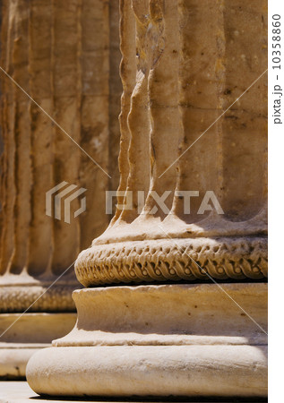 Greece, Athens, Acropolis, Doric columns of Propylaea 10358860